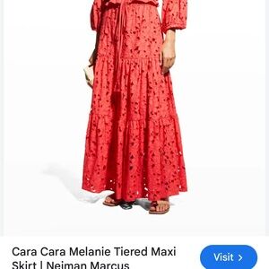 Cara Cara embroidered top and skirt. Skirt size small. Top size medium